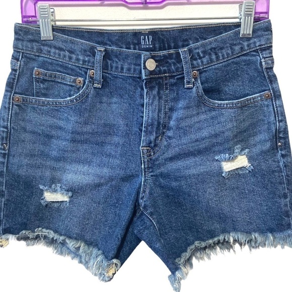 Gap Women's Hawaiian Floral Pocket 5" Jean Shorts - Picture 11 of 11